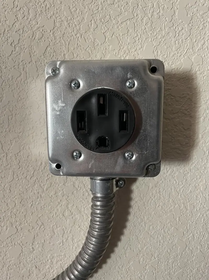 NEMA 14-50 outlet installed for Electrical Panel Upgrade in Holts Summit